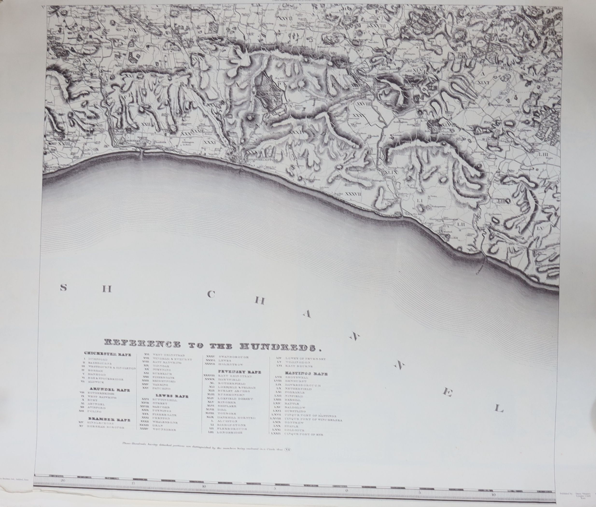 A collection of facsimile Sussex maps